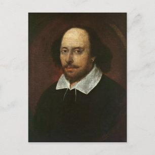 Portrait von William Shakespeare c.1610 Postkarte
