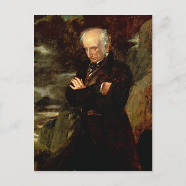 Portrait von William Wordsworth 1842 Postkarte (Vorderseite)