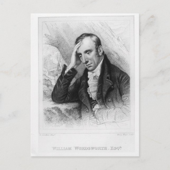 Portrait von William Wordsworth Postkarte (Vorderseite)