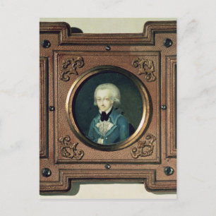 Portrait von Wolfgang Amadeus Mozart , 1773 Postkarte