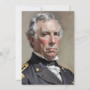 Portrait von Zachary Taylor Feiertagskarte