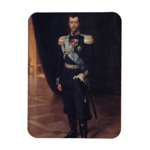 Portrait von Zar Nicholas II (von Albert Edelfelt) Magnet