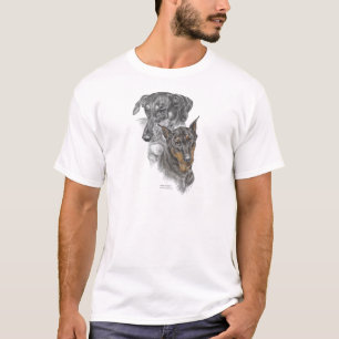 Portrait von zwei Dobermans T-Shirt