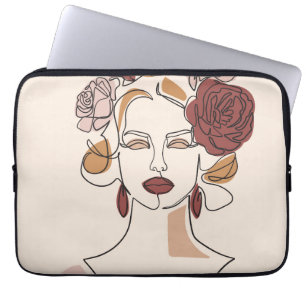 Portrait Woman Laptopschutzhülle