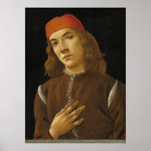 Portrait Youth - Sandro Botticelli Kunstgewerbe
