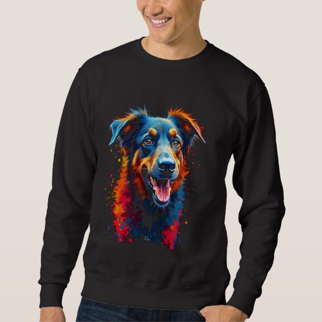Portraitkunst Sweatshirt (Vorderseite)