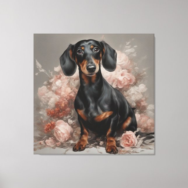 Portraits der Blume Hunde 2 Leinwanddruck (Vorderseite)