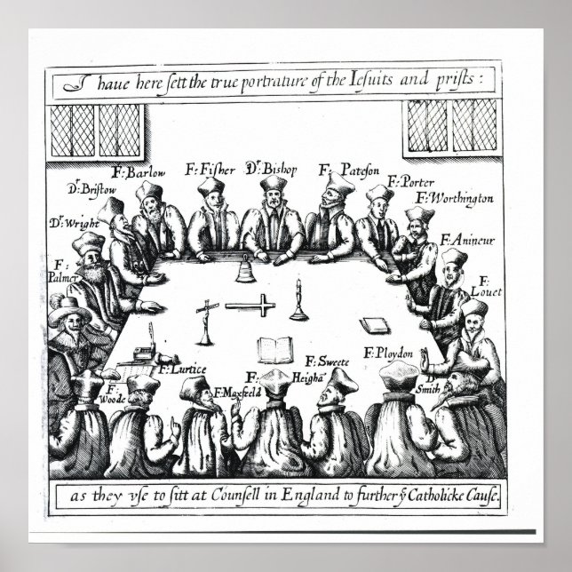 Portraits der Jesuiten und Priester Poster (Vorne)