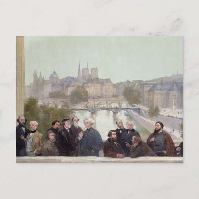 Portraits französischer Künstler und Autoren Postkarte (Vorderseite)