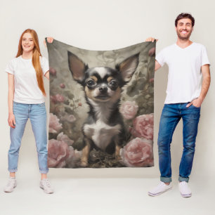 Portraits von Blume Hunde 9 Fleecedecke