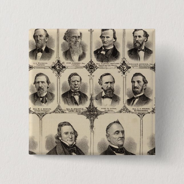 Portraits von Citizens of Scott Landkreis Button (Vorderseite)