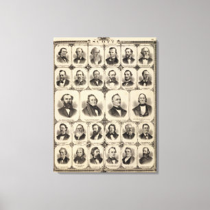 Portraits von Citizens of Scott Landkreis Leinwanddruck