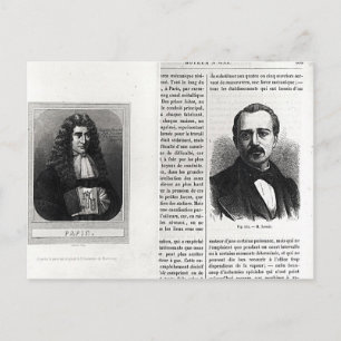 Portraits von Denis Papin und Etienne Lenoir Postkarte