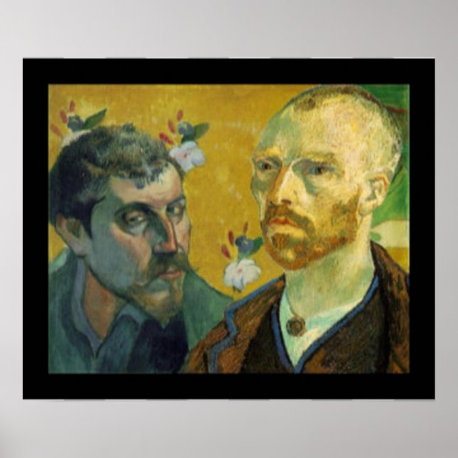 Portraits von Paul Gauguin und Vincent van Gogh Poster (Vorne)