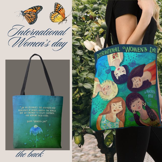 Portraits zum Internationalen Frauentag (International Women's Day Diverse Woman Portraits Tote Bag)