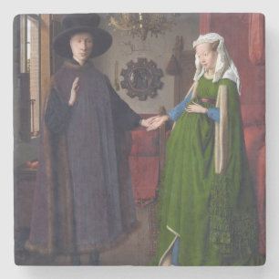 Porträt 1434 JAN.S VAN EYCK- Arnolfini Steinuntersetzer