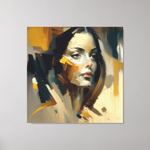 Porträt, Abstraktion, Aquarell, Kunst, Dekoration, Leinwanddruck