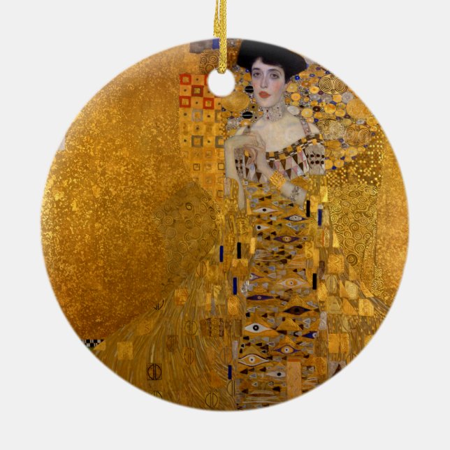 Porträt Adele Bloch-Bauers durch Gustav Klimt 1907 Keramikornament (Hinten)