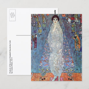 Porträt Baronin Elisabeth Bacchofen Echt, Klimt Postkarte