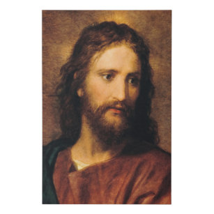 Porträt Christi von Heinrich Hofmann Künstlicher Leinwanddruck