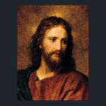 Porträt Christi von Heinrich Hofmann Poster<br><div class="desc">Heinrich Hofmann - Portrait Christi. Johann Michael Ferdinand Heinrich Hofmann (1824-1911) war ein deutscher Maler des späten 19. bis frühen 20. Jahrhunderts. Er ist bekannt für seine vielen Gemälde,  die das Leben Jesu Christi darstellen.</div>