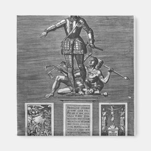 Porträt, das Ferdinand Alvarez von Toledo Magnet