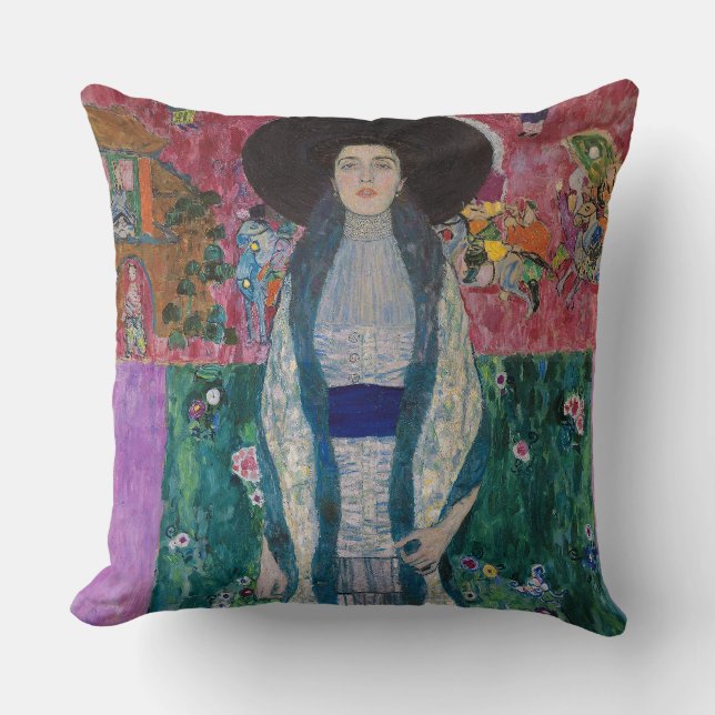 Porträt der Adele Bloch-Bauer, Gustav Klimt Kissen (Vorderseite)