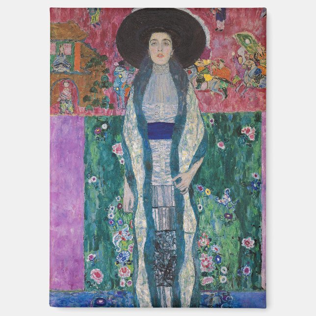 Porträt der Adele Bloch-Bauer, Gustav Klimt Magnet (Vorderseite)
