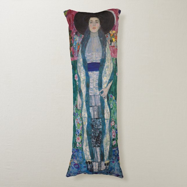 Porträt der Adele Bloch-Bauer, Gustav Klimt Seitenschläferkissen (Vorderseite Vertikal)