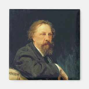 Porträt der Autorn-Zählung Alexey K. Tolstoy Magnet