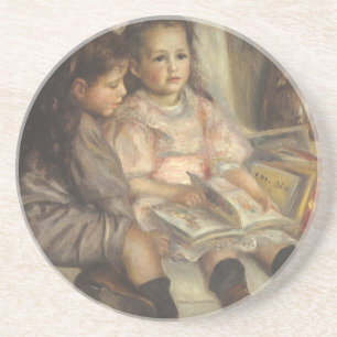 Porträt der Caillebotte-Kinder von Pierre Renoir Sandstein Untersetzer