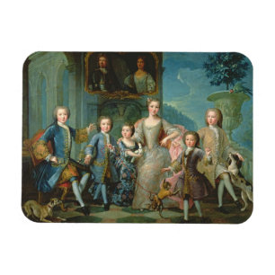 Porträt der Familie des Herzogs von Valentinois Magnet