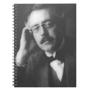 Porträt der Frank-Brücke (1879-1941) (b/w Foto) Notizblock