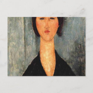 Porträt der Frau Modigliani Postkarte