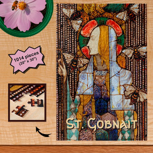 Porträt der hl. Gobnait, Patronin der Bienen, Puzzle