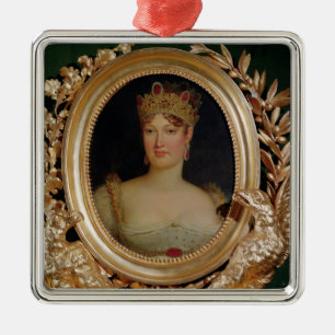 Porträt der Kaiserin Marie-Louise von Österreich Ornament Aus Metall