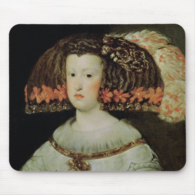 Porträt der Königin Maria Anna von Spanien Mousepad (Vorne)