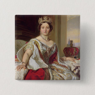 Porträt der Königin Victoria (1819-1901) 1859 ( Button