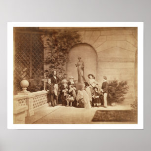 Porträt der königlichen Familie im Osborne House,  Poster