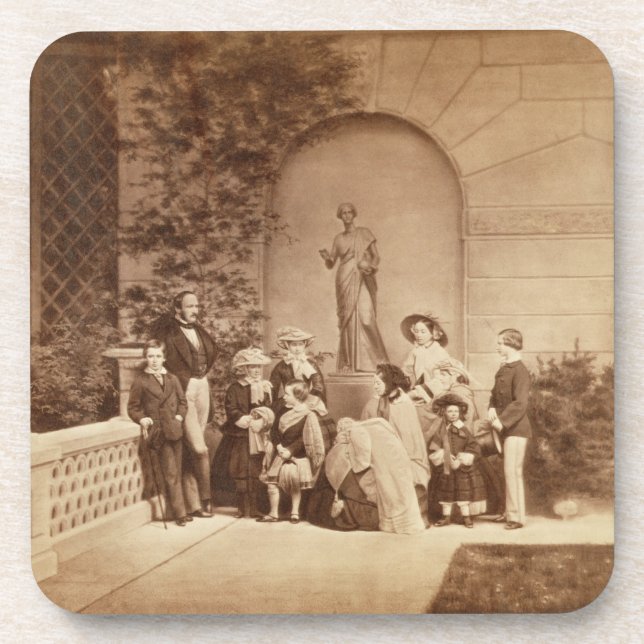 Porträt der Königsfamilie an Osborne Haus, 185 Getränkeuntersetzer (Vorderseite)
