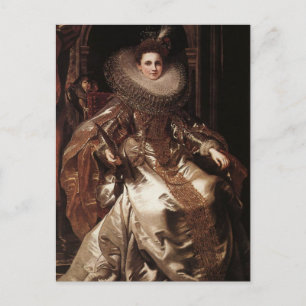 Porträt der Marchesa Pallavicino von Rubens Postkarte