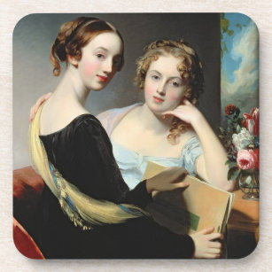 Porträt der McEuen Schwestern, nach 1823 Getränkeuntersetzer