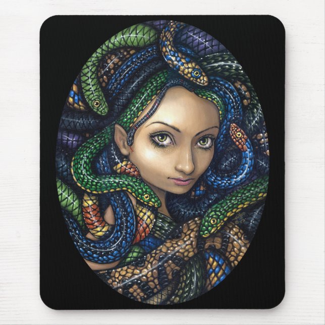 "Porträt der Medusa" Mousepad (Vorne)