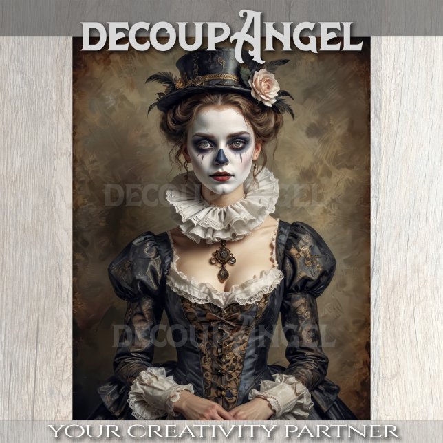 Porträt der Schauspielerin des historischen Theate Seidenpapier (Von Creator hochgeladen)