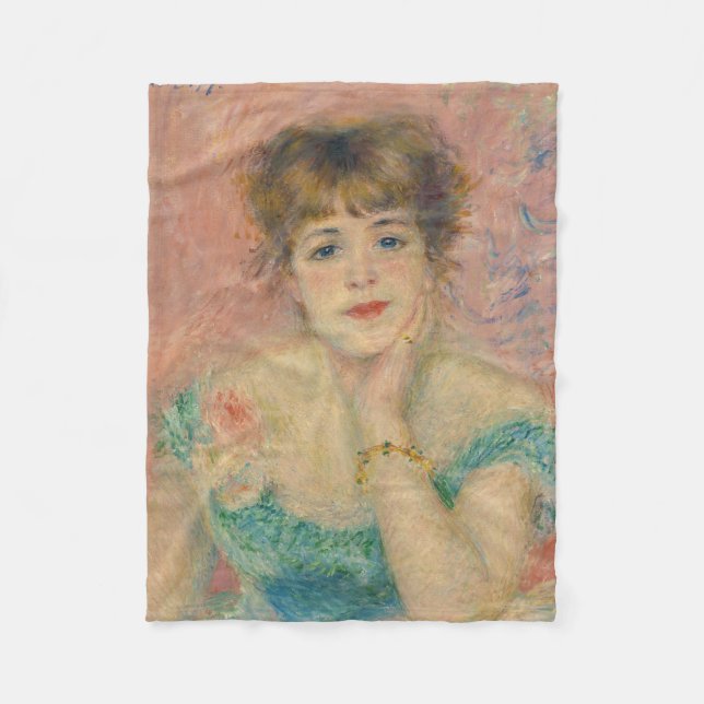 Porträt der Schauspielerin Jeanne Samary, Auguste  Fleecedecke (Vorderseite)