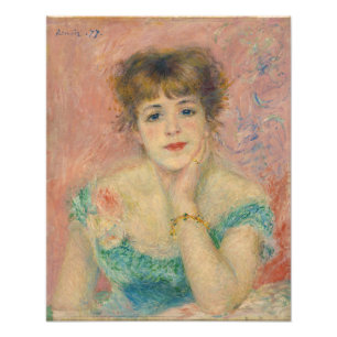 Porträt der Schauspielerin Jeanne Samary, Auguste Fotodruck