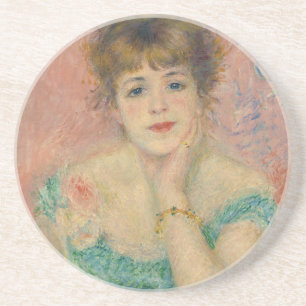Porträt der Schauspielerin Jeanne Samary, Auguste Getränkeuntersetzer