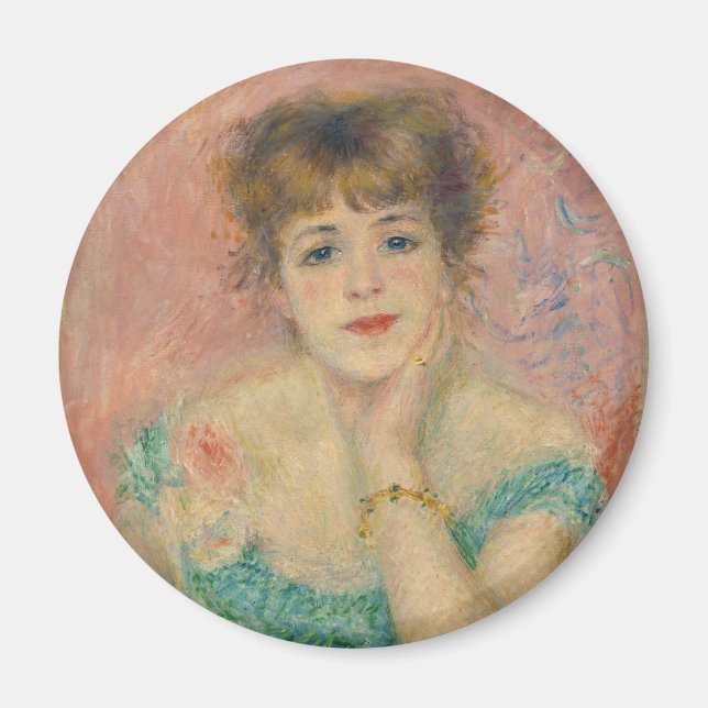 Porträt der Schauspielerin Jeanne Samary, Auguste  Magnet (Vorne)
