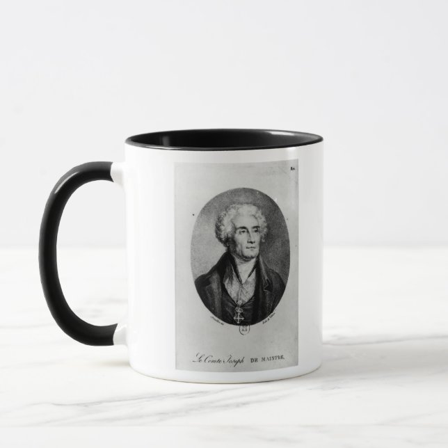 Porträt der Zählung Joseph de Maistre Tasse (Links)