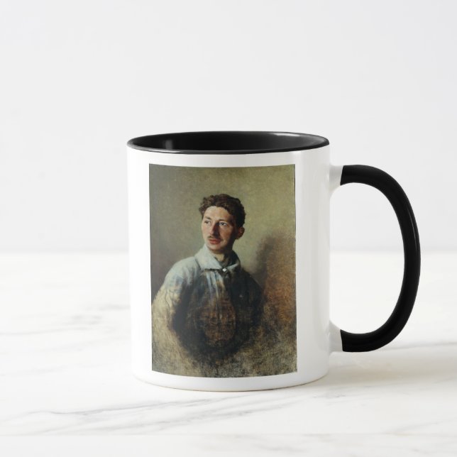 Porträt des Dichters Sergey Gorodetsky 1909 Tasse (Rechts)